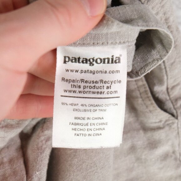 Patagonia Shorts Mens 32 Gray Hemp Blend Outdoor Lightweight Boho Summer - Picture 9 of 10